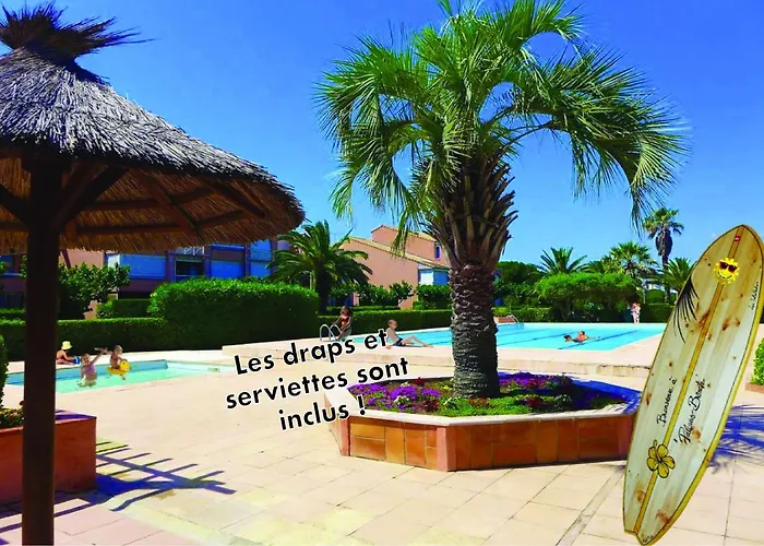 Appt T2 Climatise, Climatisation Neuve Cette Annee!, Piscine, La A 130m! Parking Prive Clos, Lave-linge, Lave-vaisselle, Draps, Linge Et Menage Inclus! Διαμέρισμα *