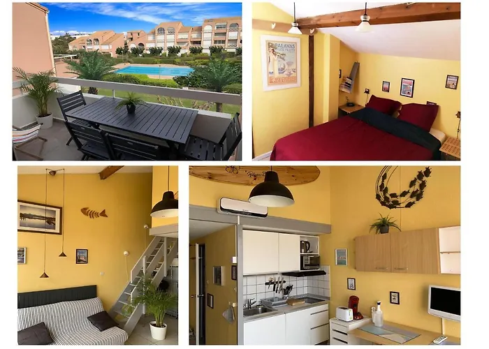 Appt T2 Climatise, Climatisation Neuve Cette Annee!, Piscine, La A 130m! Parking Prive Clos, Lave-linge, Lave-vaisselle, Draps, Linge Et Menage Inclus! Διαμέρισμα *