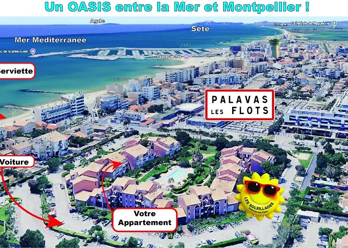 Appt T2 Climatise, Climatisation Neuve Cette Annee!, Piscine, La A 130m! Parking Prive Clos, Lave-linge, Lave-vaisselle, Draps, Linge Et Menage Inclus! *